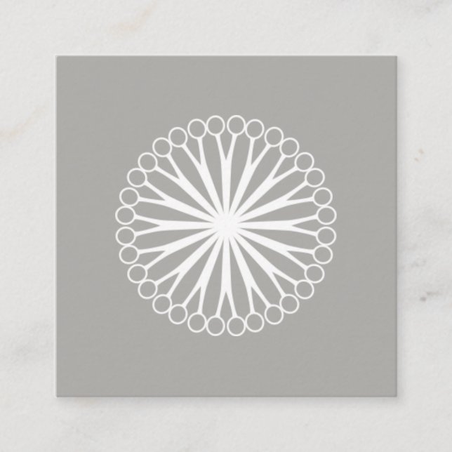 Modernes Friseur-Schere-Logo Quadratische Visitenkarte (Vorderseite)