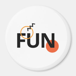 Modernes, fröhliches, lebendiges, cooles Design Sp Magnet