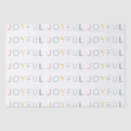 modernes fröhliches Pastell-Script-Urlaubspapier Seidenpapier