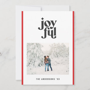 Modernes, fröhliches Rotes Foto Weihnachten