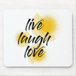 Modernes, fröhliches, trendiges Design Live Lagh L Mousepad