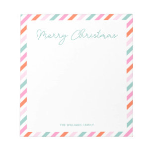 Modernes fröhliches Weihnachts-Notepad Notizblock