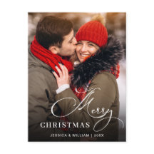 Modernes fröhliches Weihnachtsfest FOTO Gruß