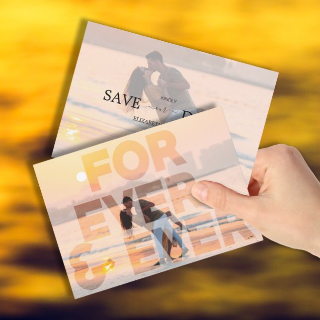 Modernes FRREVER-Hochzeitssemble-Foto Save the Dat Save The Date (Von Creator hochgeladen)