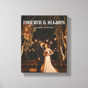 Modernes Full Foto Custom Wedple Leinwanddruck