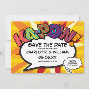 Modernes Fun Comic Buch KA-POW Save The Date