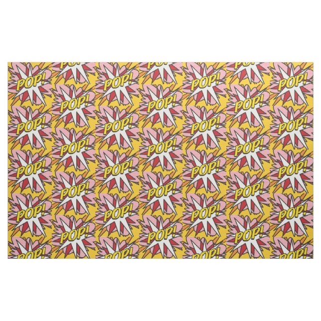 Modernes Fun Typografisches Comic Buch POP Muster Stoff (Fat Quarter (45,7 x 55,9 cm))