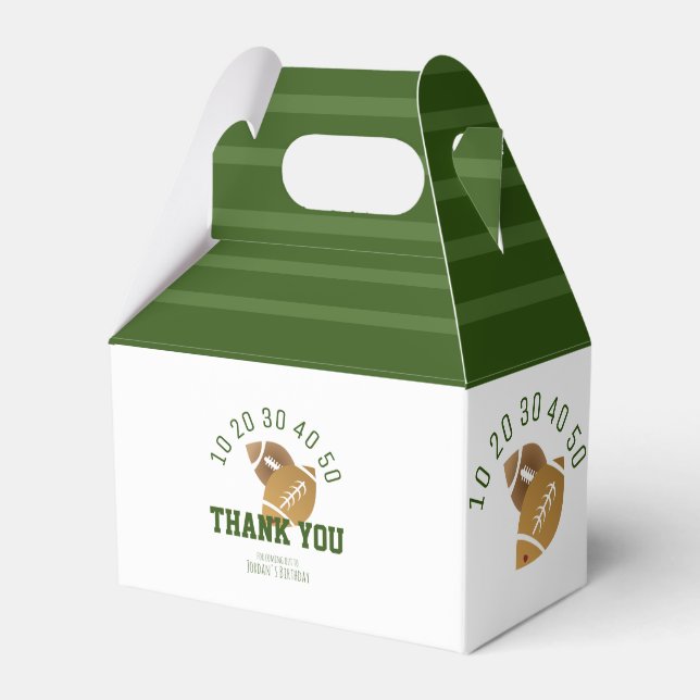 Modernes Fußballfeld Geschenkschachtel (Vorderseite)