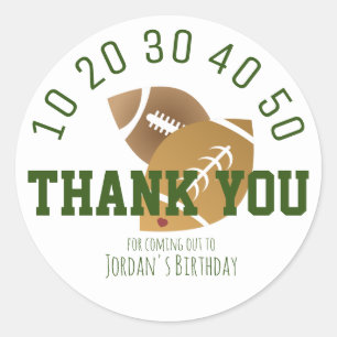 Modernes Fußballfeld Runder Aufkleber