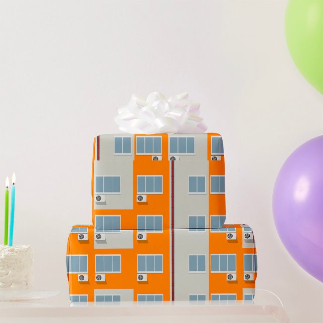 Modernes Gebäude mit Klimaanlage Geschenkpapier (Von Creator hochgeladen)