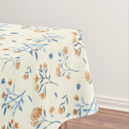 Modernes gelbes Vintages Wildblume-Muster Tischdecke