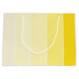 Modernes gelbes Weiß Stripes stilvolle Schablone Große Geschenktüte