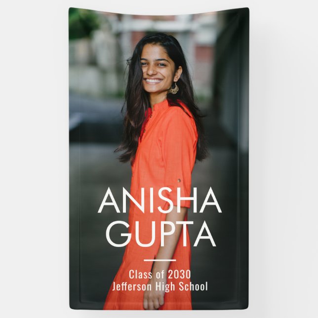 Modernes Gelehrter-EDITABLE-FARBBanner für Abschlu Banner (Vertikal)