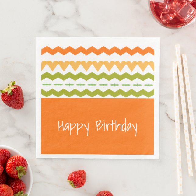 Modernes Gemustertes Papier Napkins Serviette (Beispiel)