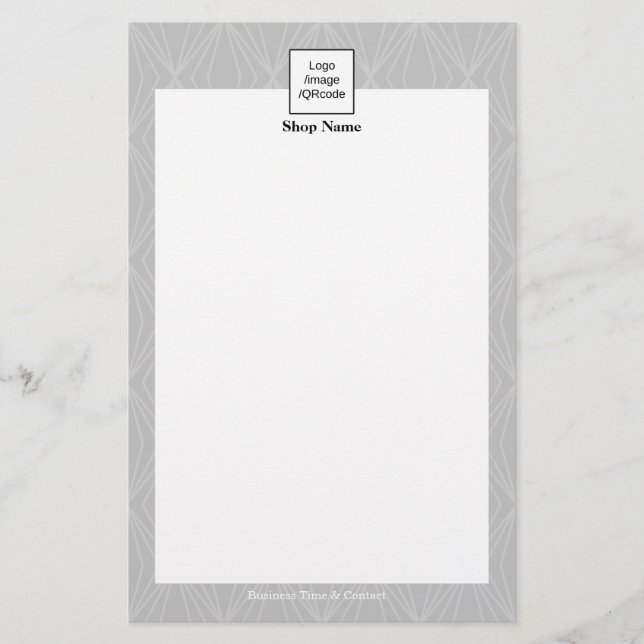 Modernes Geometrie Muster Grau Schwarz Flyer (Vorne)