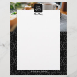 Modernes Geometrie Schwarz Flyer