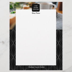 Modernes Geometrie Schwarz Flyer