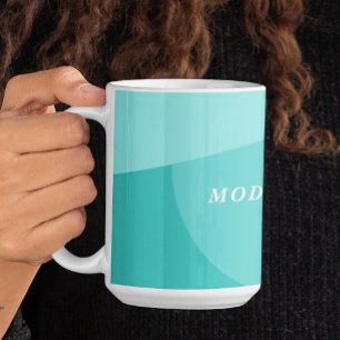 Modernes geometrisches abstraktes Büro für Aquakul Kaffeetasse