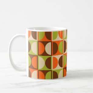 Modernes geometrisches Abstraktes Muster des Mitte Kaffeetasse