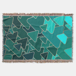 Modernes geometrisches Aquamarines Dreieck Decke