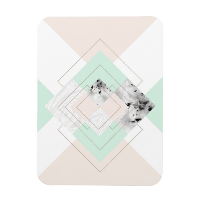 Modernes geometrisches Design Magnet (Vertikal)