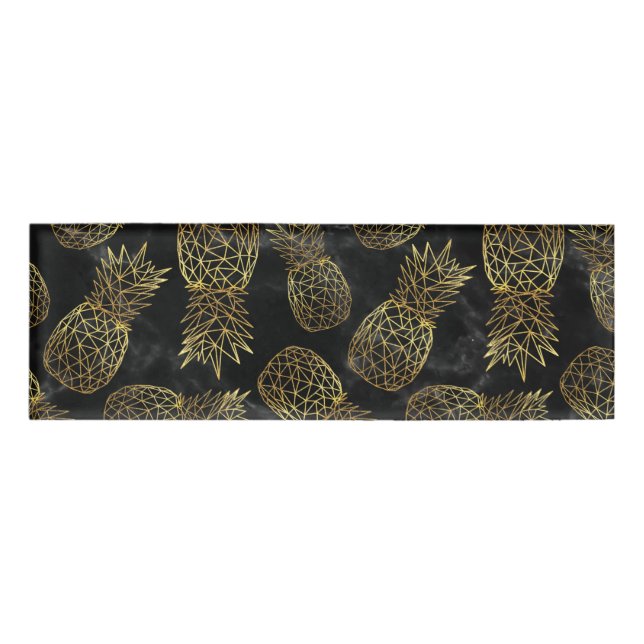 Modernes geometrisches Design Namenschild (Vorderseite)