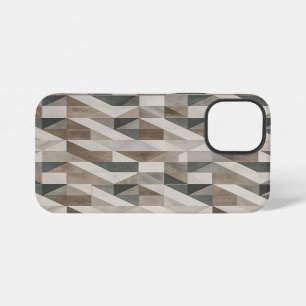 Modernes geometrisches Design - neutrale Beige & G iPhone 12 Mini Hülle