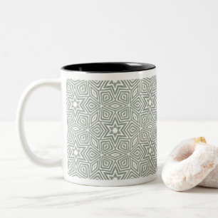 modernes geometrisches Design Zweifarbige Tasse