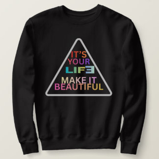 Modernes geometrisches Dreiecks-Zitat-Sweatshirt - Sweatshirt