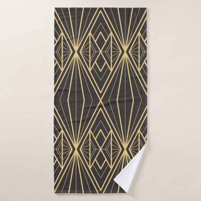 Modernes geometrisches Fliesenmuster Badehandtuch (Badehandtuch)