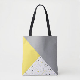 Modernes geometrisches, gelbes Terrazzo-Muster