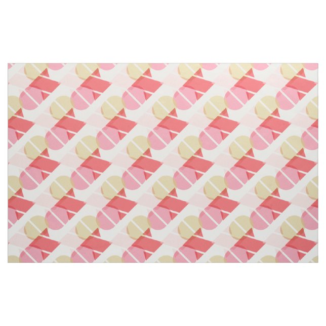 Modernes geometrisches GlasValentinsgruß-Gewebe Stoff (Fat Quarter (45,7 x 55,9 cm))