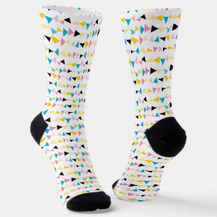 Modernes geometrisches Konfetti-Muster Socken