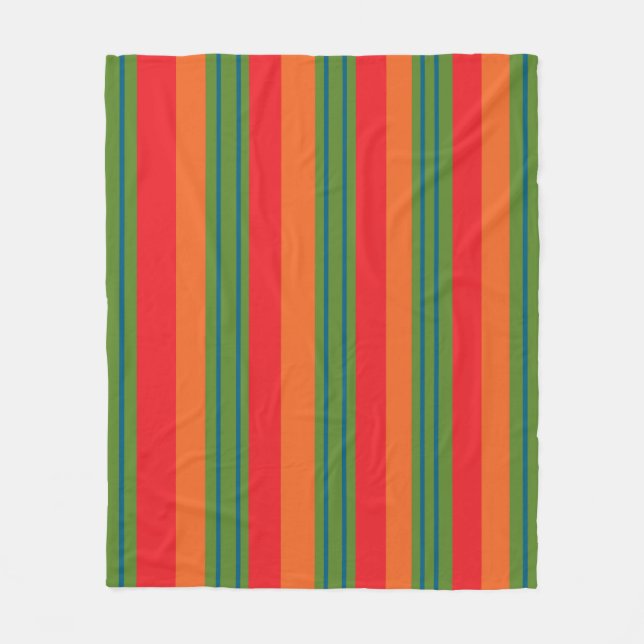 modernes geometrisches Linienmuster Fleecedecke (Vorderseite)