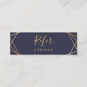 Modernes geometrisches mini visitenkarte