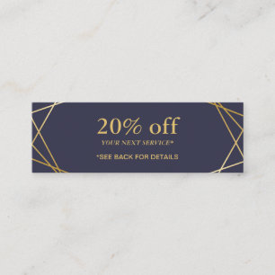 Modernes geometrisches mini visitenkarte