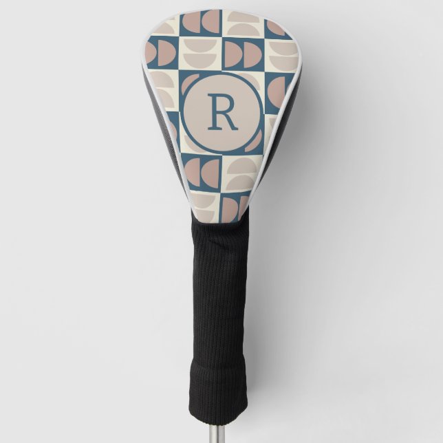 Modernes geometrisches Mittelalter Golf Headcover (Vorderseite)