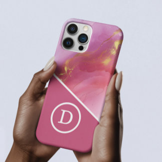 Modernes geometrisches Monogramm iPhone 16 Pro Max Hülle