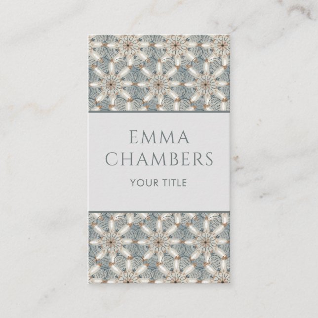 Modernes geometrisches Muster Abstrakter Formen Visitenkarte (Vorderseite)