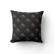 Modernes geometrisches Muster aus schwarzem Leder
