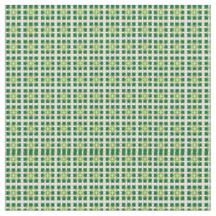 Modernes geometrisches Muster der grünen Wälder Stoff