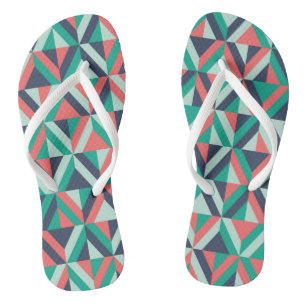 Modernes geometrisches Muster des Mittelalters Flip Flops