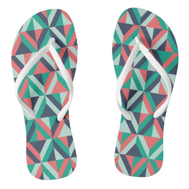 Modernes geometrisches Muster des Mittelalters Flip Flops (Fußbett)
