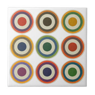 Modernes geometrisches Muster des Mitteljahrs, wei Fliese