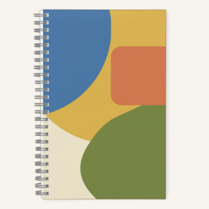 Modernes geometrisches Muster des Mittelzentrums - Notizbuch