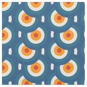 Modernes geometrisches Muster eines Funky Circle Stoff