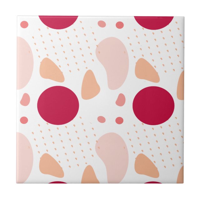 Modernes geometrisches Muster Fliese (Vorderseite)