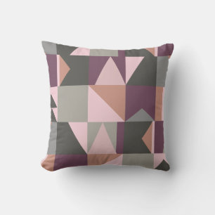 Modernes geometrisches Muster in Herbstfarben Kissen