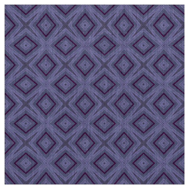 Modernes geometrisches Muster lila und grau Stoff (Muster)