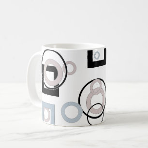 Modernes geometrisches Muster mehrfarbig Kaffeetasse